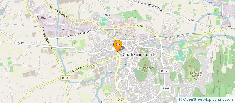 localisation de l'entreprise C.D.M.  CHATEAURENARD