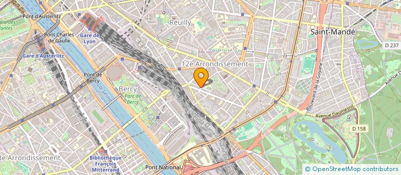 localisation de l'entreprise C.D.M.  PARIS