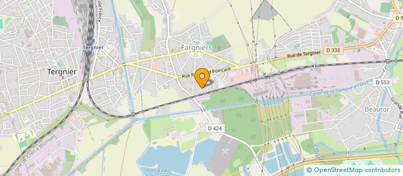 localisation de l'entreprise C.D.M.  TERGNIER