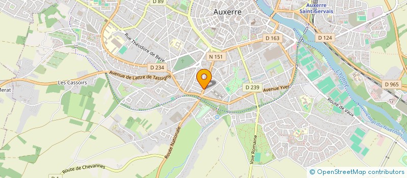 localisation de l'entreprise C D M BATIMENT à AUXERRE