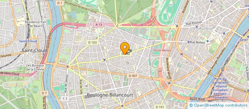 localisation de l'entreprise C.D.M.EQUIPEMENT à BOULOGNE-BILLANCOURT