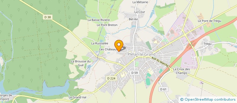 localisation de l'entreprise C D MAINTENANCE  PLELAN-LE-GRAND