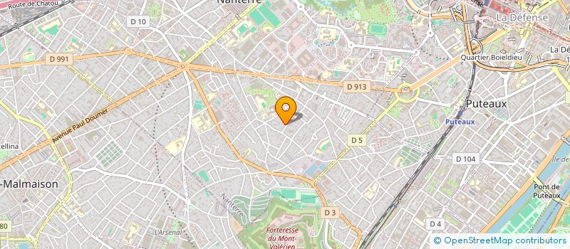 localisation de l'entreprise C.D.N. à NANTERRE