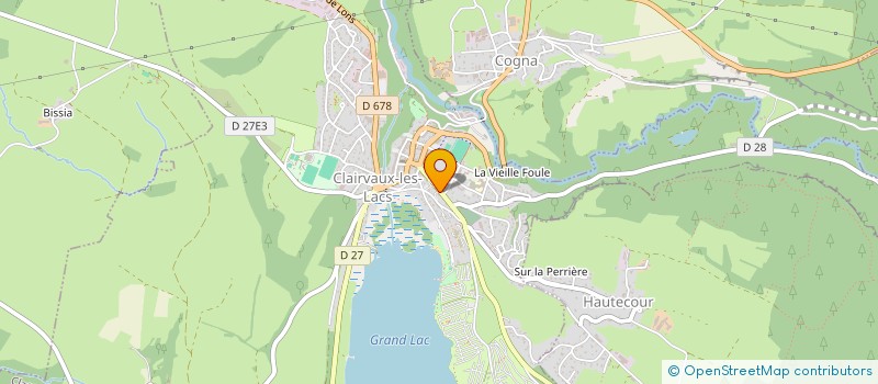 localisation de l'entreprise C.D.O.  CLAIRVAUX-LES-LACS