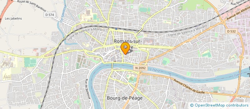 localisation de l'entreprise C.D.P.R. à ROMANS-SUR-ISERE