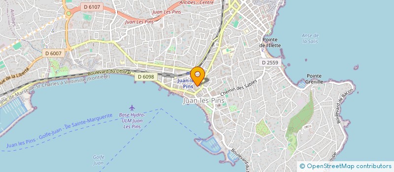 localisation de l'entreprise C.D PLOMB-ELEC SARL à ANTIBES