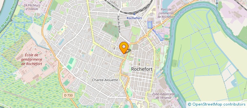 localisation de l'entreprise C.D.R.17  ROCHEFORT