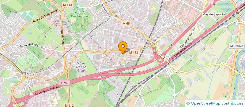 localisation de l'entreprise C.D.R.  MONTPELLIER