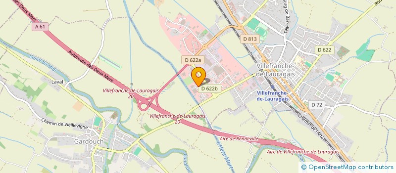 localisation de l'entreprise C.D.R TRANSPORTS ET LOGISTIQUE DU LAURAGAIS  VILLEFRANCHE-DE-LAURAGAIS