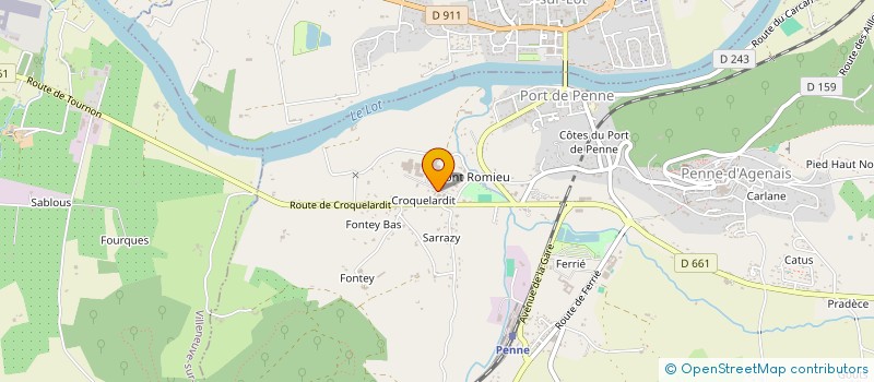 localisation de l'entreprise C & D ROY  PENNE-D'AGENAIS