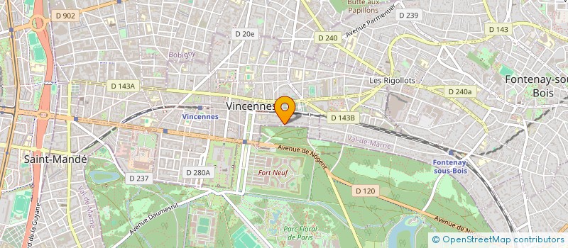 localisation de l'entreprise C.D.S. à VINCENNES