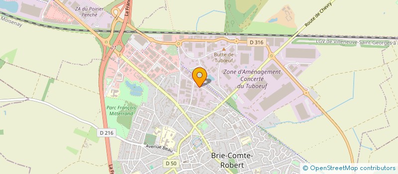 localisation de l'entreprise C.D.S.G CHAUFFAGE DEPAN SOLAIRE GEO  BRIE-COMTE-ROBERT