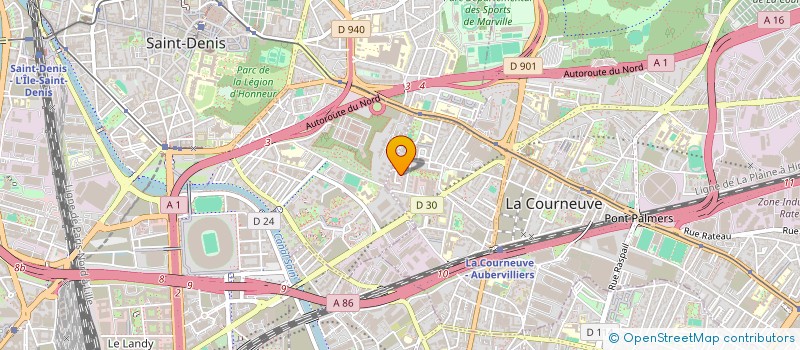 localisation de l'entreprise C.D.S.NETT à LA COURNEUVE