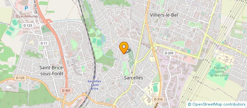 localisation de l'entreprise C.D.S. PERSONNEL COMMUNAL SARC à SARCELLES