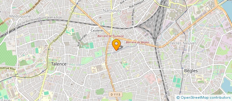 localisation de l'entreprise C.D.T.V.  BORDEAUX