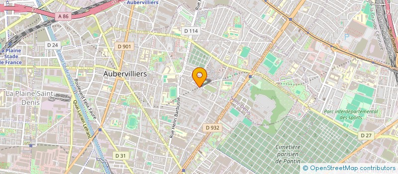 localisation de l'entreprise C&D TRAVEL HOLDING  AUBERVILLIERS