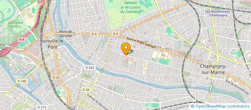 localisation de l'entreprise C D V I METAL à CHAMPIGNY-SUR-MARNE