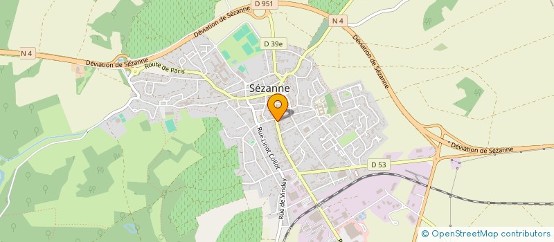 localisation de l'entreprise C.D. VIDEO 51 à SEZANNE
