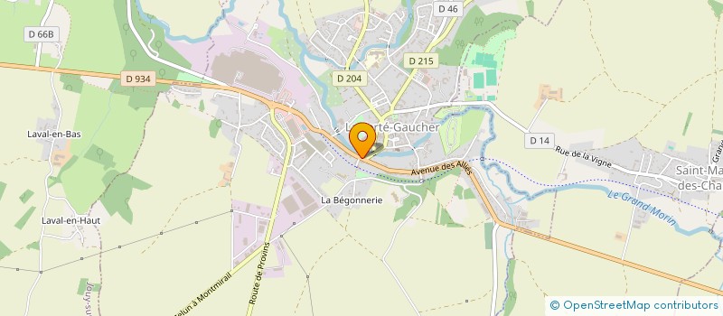 localisation de l'entreprise C.DAHK à LA FERTE-GAUCHER