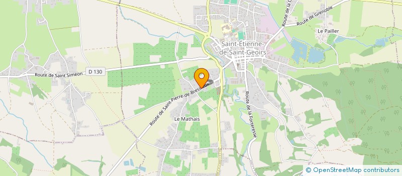 localisation de l'entreprise C'DANCE  SAINT-ETIENNE-DE-SAINT-GEOIRS