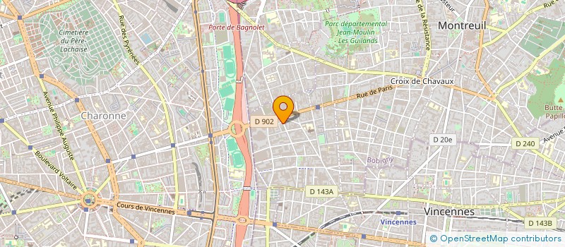 localisation de l'entreprise C' DANS L'EAU à MONTREUIL