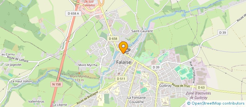 localisation de l'entreprise C. DANS L'HAIR à FALAISE