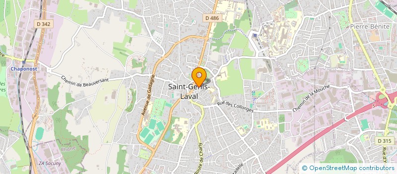 localisation de l'entreprise C'DANSE à SAINT-GENIS-LAVAL
