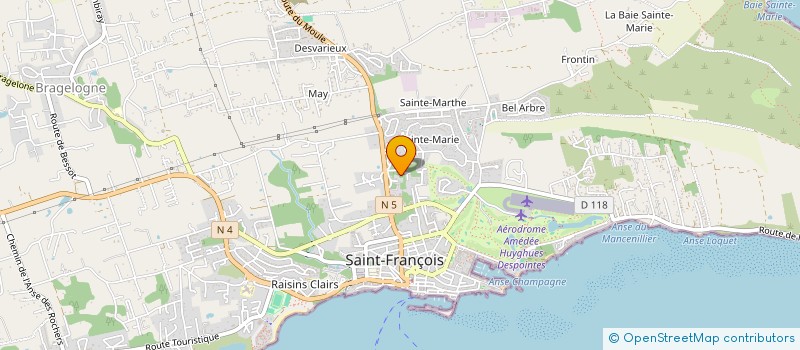 localisation de l'entreprise C'DELICIEUX à SAINT-FRANCOIS