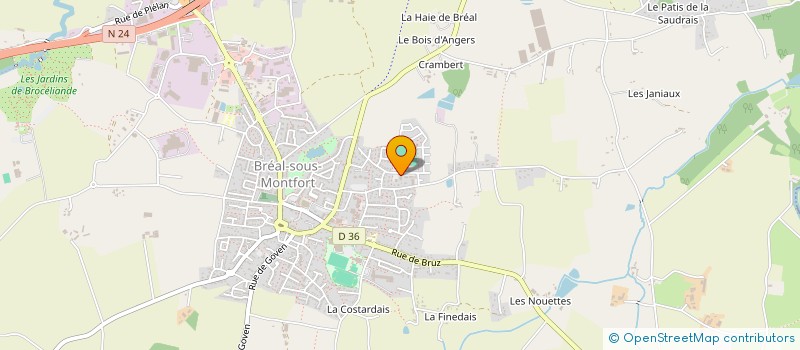 localisation de l'entreprise C' DESIGN ATELIER  BREAL-SOUS-MONTFORT