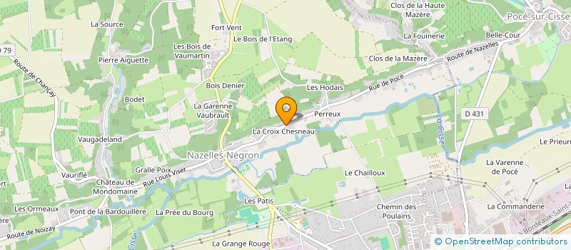 localisation de l'entreprise C. DESPAYSAGES  NAZELLES-NEGRON