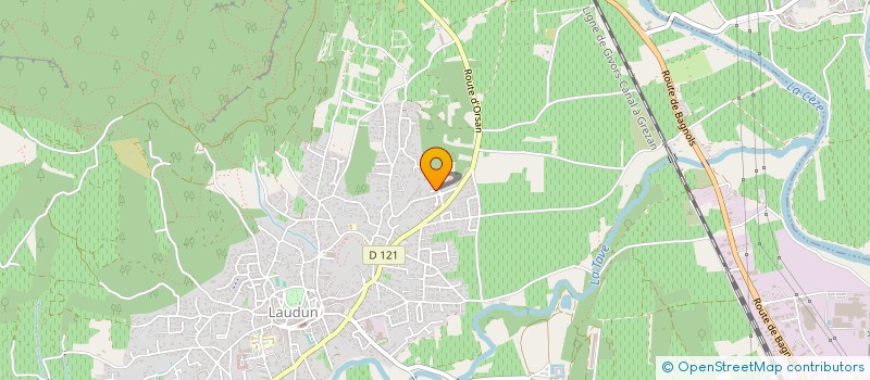 localisation de l'entreprise C.DICK.C.TIR  LAUDUN-L'ARDOISE