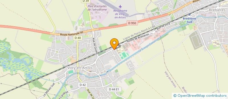 localisation de l'entreprise C. DISTRIB  VITRY EN ARTOIS
