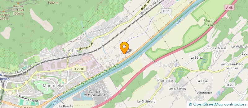 localisation de l'entreprise C DISTRIBUTION à ARBIN