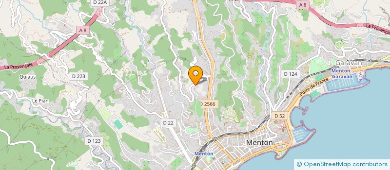 localisation de l'entreprise C'DIX VINS à MENTON