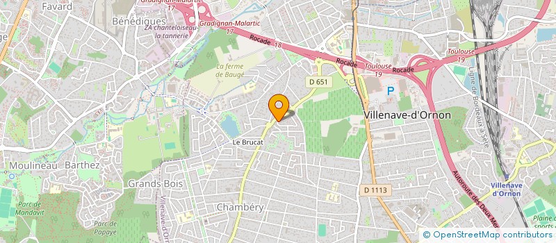 localisation de l'entreprise C-DOUMEINGTS  VILLENAVE-D'ORNON