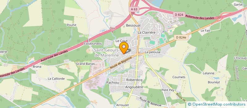 localisation de l'entreprise C-DUPRAT CONSULTING  SAINT-GEOURS-DE-MAREMNE