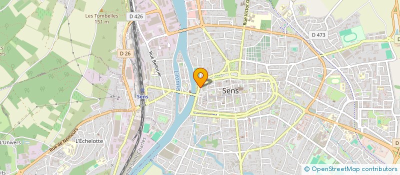localisation de l'entreprise C. DURIF AVOCATS à SENS