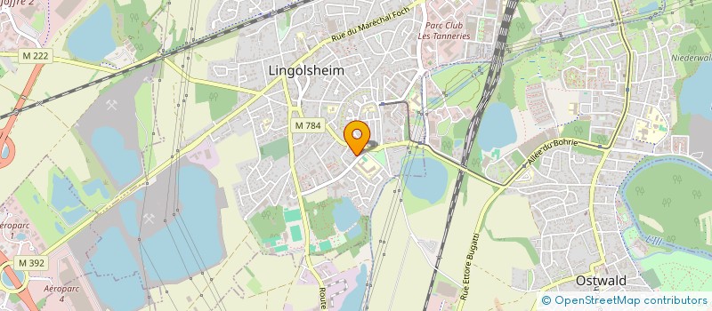 localisation de l'entreprise C.E.  LINGOLSHEIM