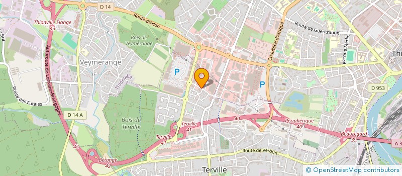 localisation de l'entreprise C.E.  TERVILLE