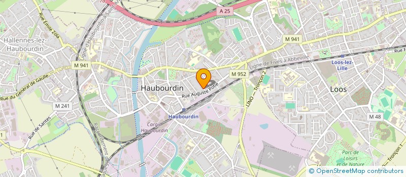 localisation de l'entreprise C&E  HAUBOURDIN