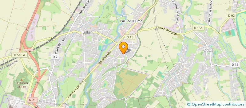 localisation de l'entreprise C&E  JUILLAN