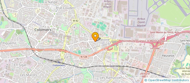 localisation de l'entreprise C.E.A. à COLOMIERS