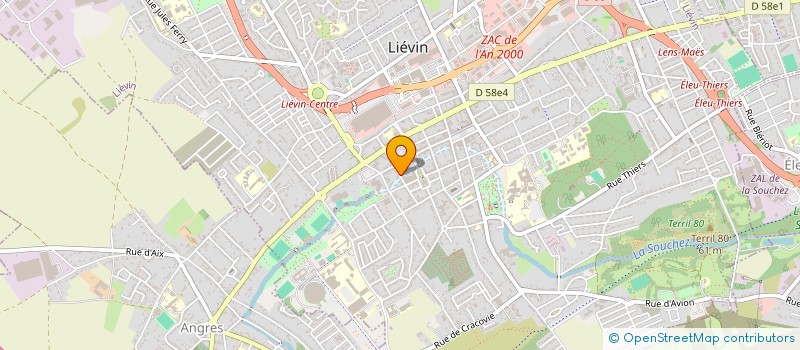 localisation de l'entreprise C & E & A  LIEVIN