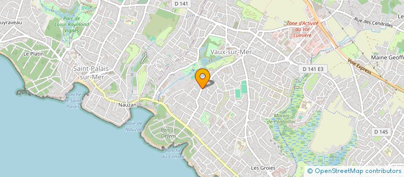 localisation de l'entreprise C.E.A. ATLANTIQUE  VAUX-SUR-MER