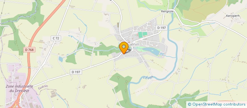 localisation de l'entreprise C.E.A. - CAB D'ETUDE ET D'AMENAGEMENT  GUENIN