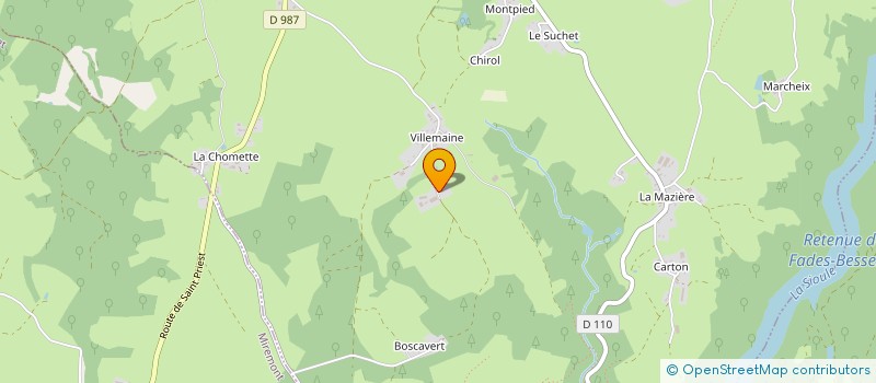 localisation de l'entreprise C.E.A.S AVENIR  SAINT-PRIEST-DES-CHAMPS