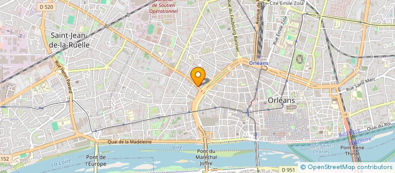 localisation de l'entreprise C E B à ORLEANS