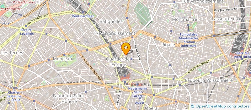 localisation de l'entreprise C.E.B. à PARIS