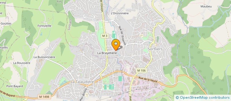 localisation de l'entreprise C E B à SORBIERS
