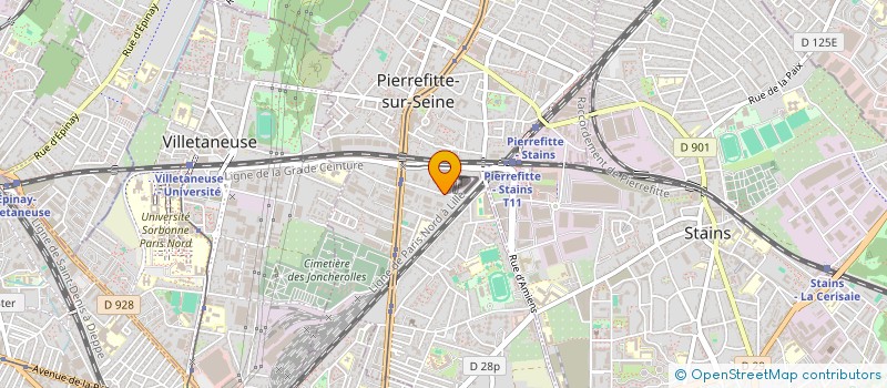 localisation de l'entreprise C.E.B à PIERREFITTE-SUR-SEINE